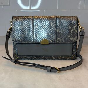 Coach Bag Purse Handbag Crossbody Snakeskin  Dreamer Colorblock Convertible Bag